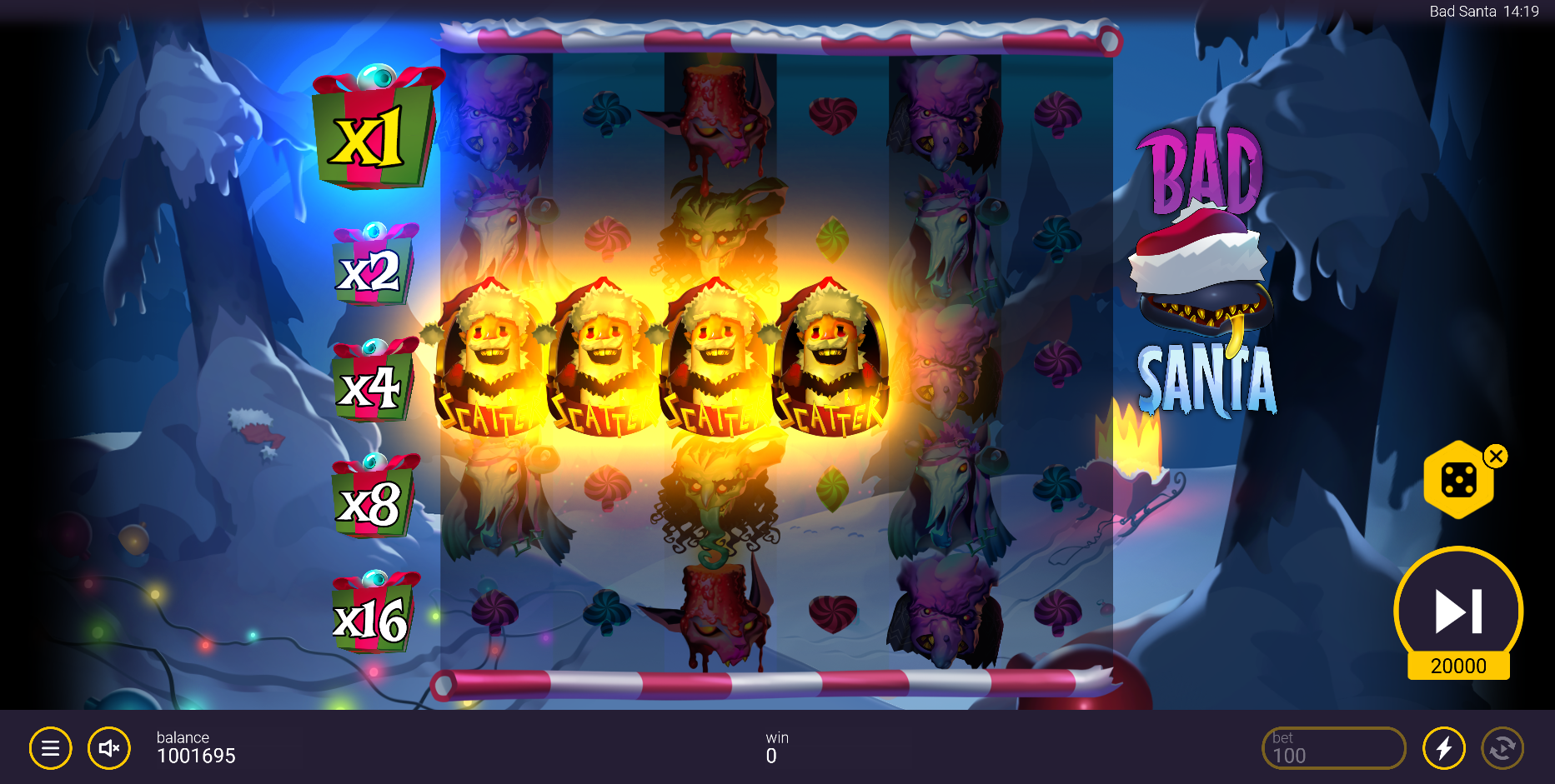 Land 3 or More Scatters to Trigger the Free Spins Bonus Game